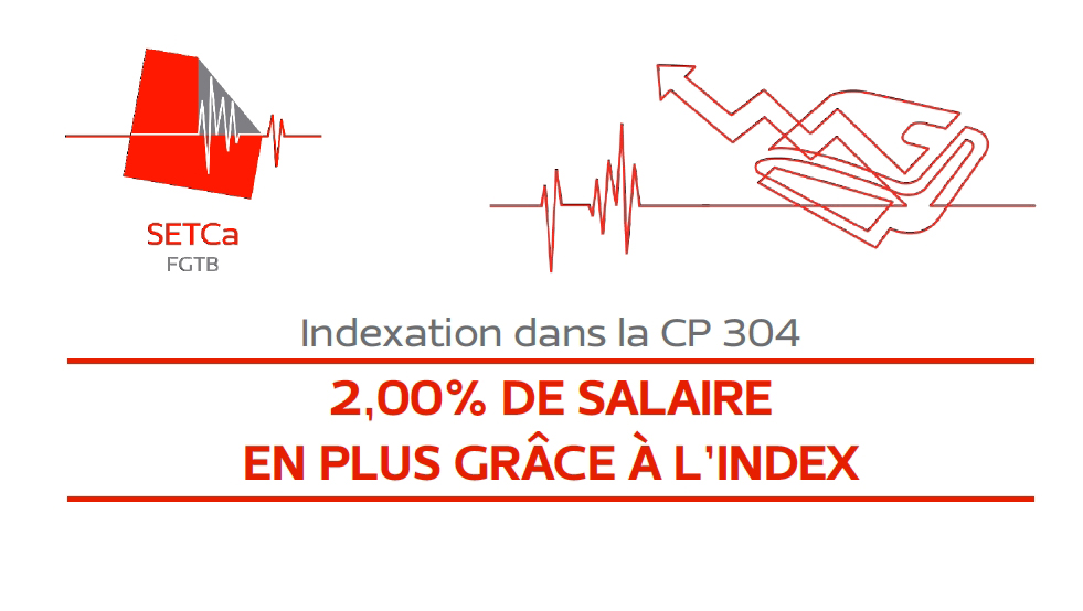 Setca Indexation dans la CP 304 | SETCa Mons-Borinage